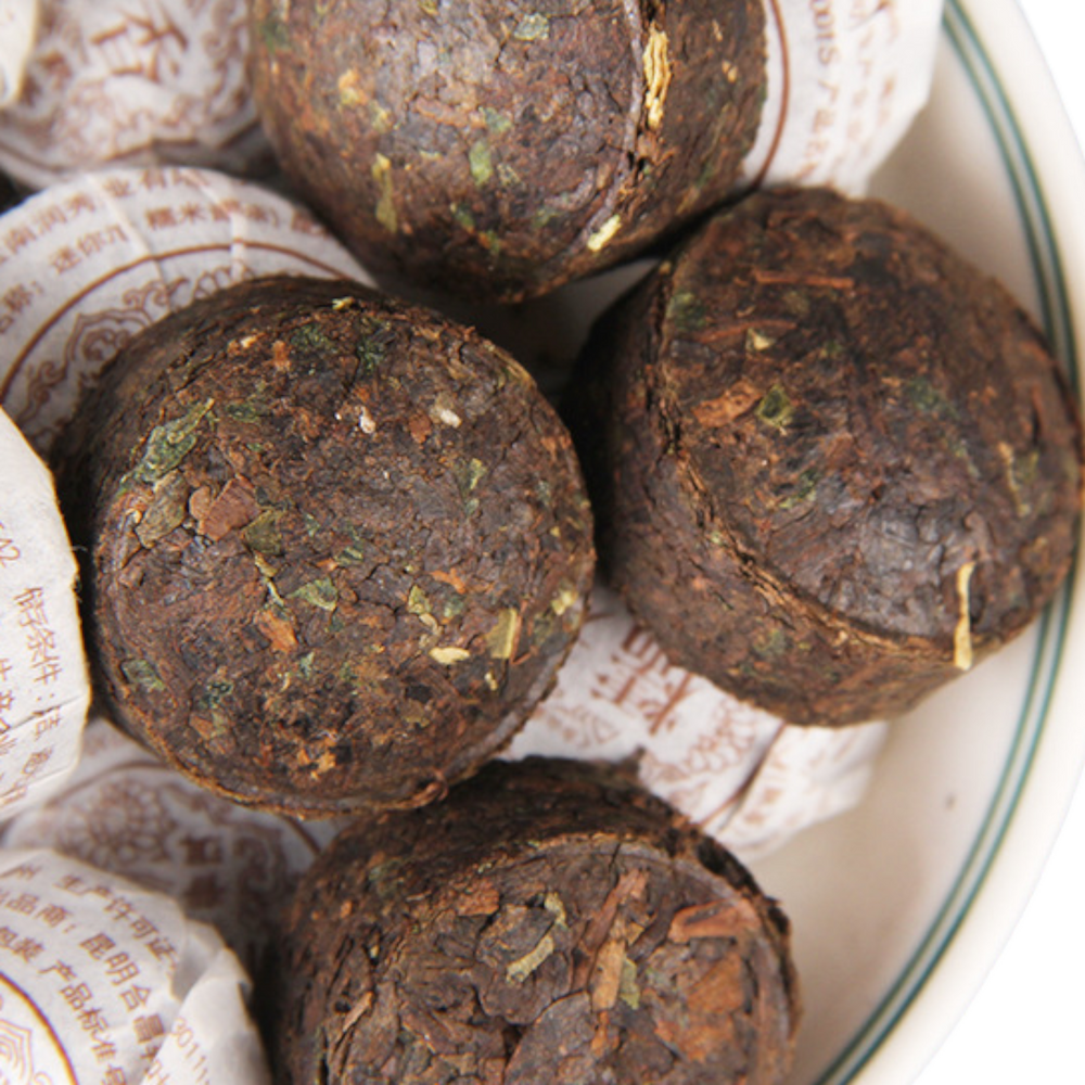 Pu-erh glutinous rice mini Tuocha - Ripened