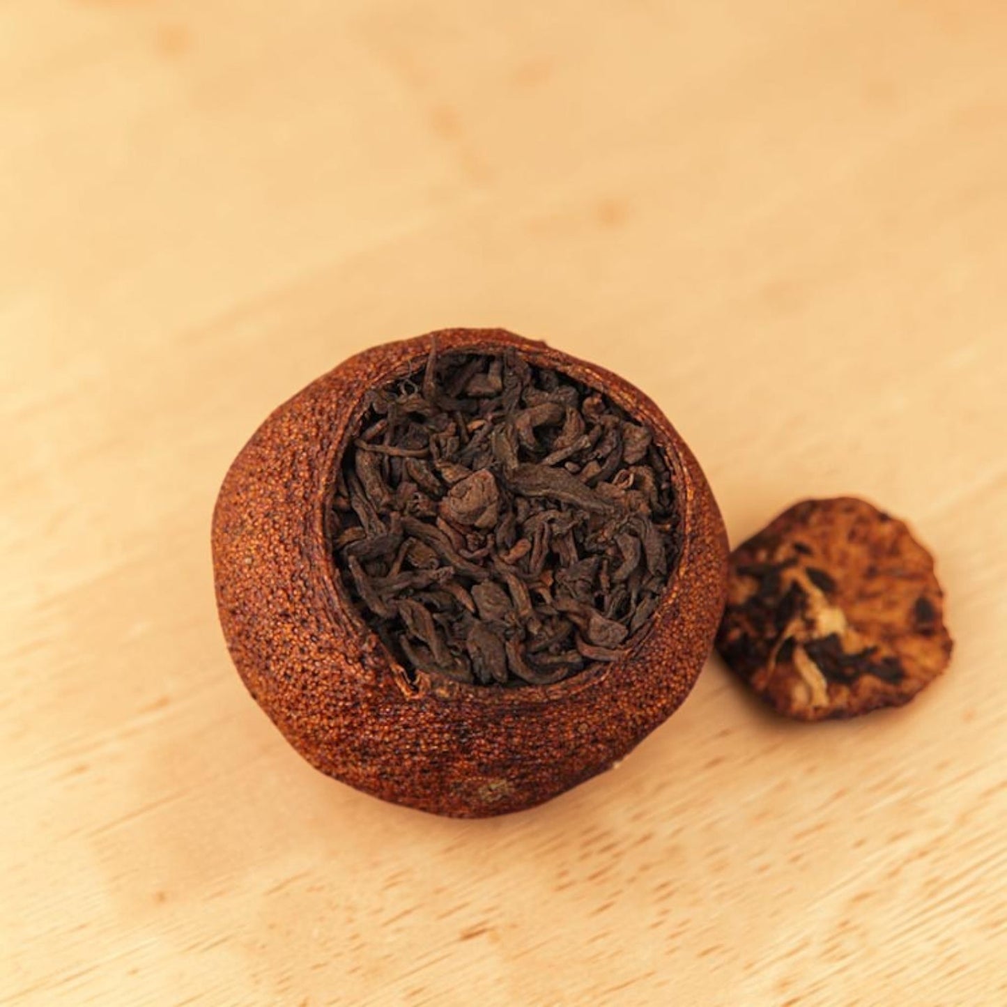 Pu-erh ripened in tangerine