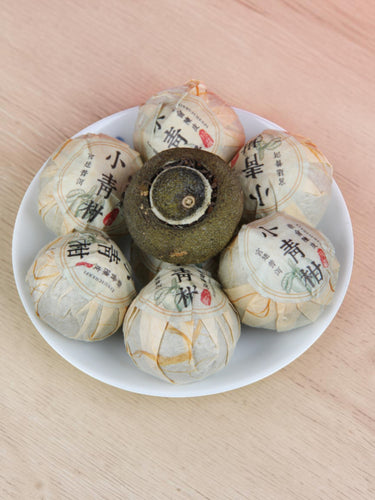Pu-erh ripened Xiao Qing Gan-Green Tangerine