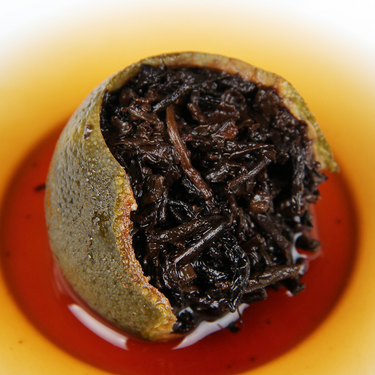 Pu-erh ripened Xiao Qing Gan-Green Tangerine