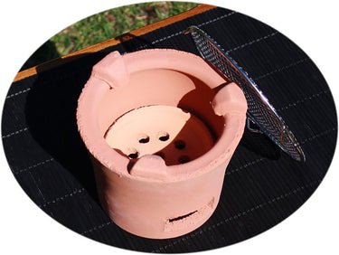 Clay charcoal stove