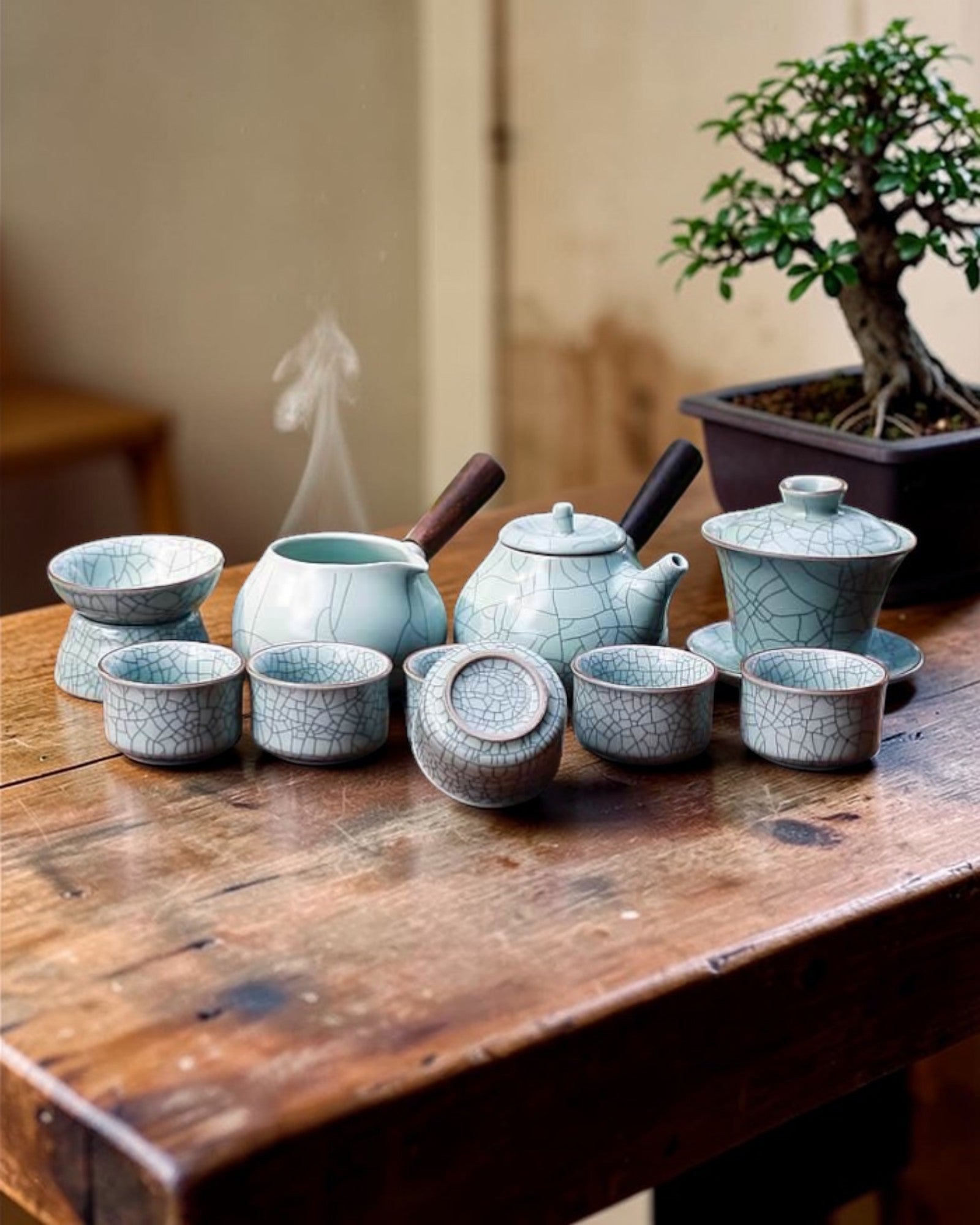 Chinese Gongfu tea set Ru Kiln G| Valley Green Tea