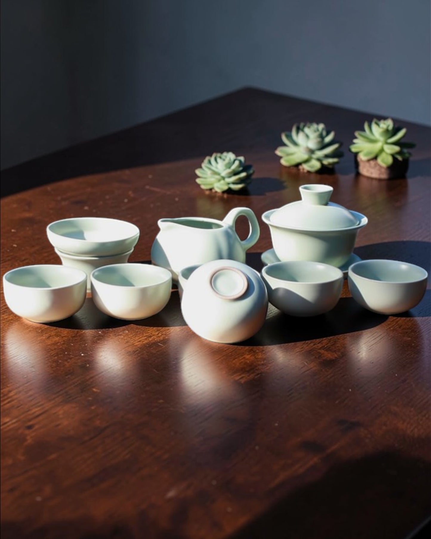 Ru Kiln 10 Pieces Gongfu Gaiwan Tea Set E