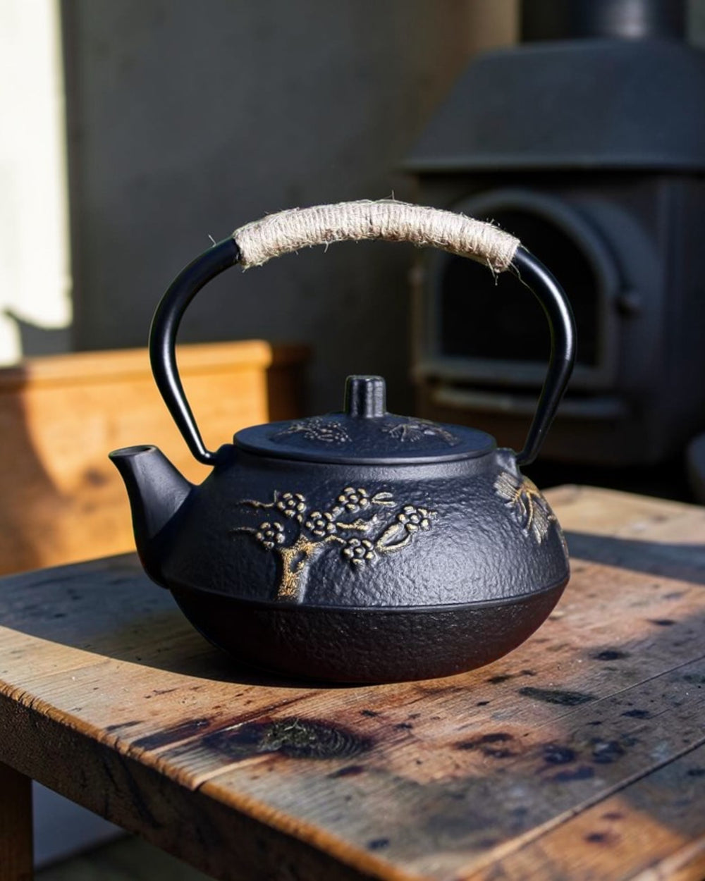 Cast iron teapot A