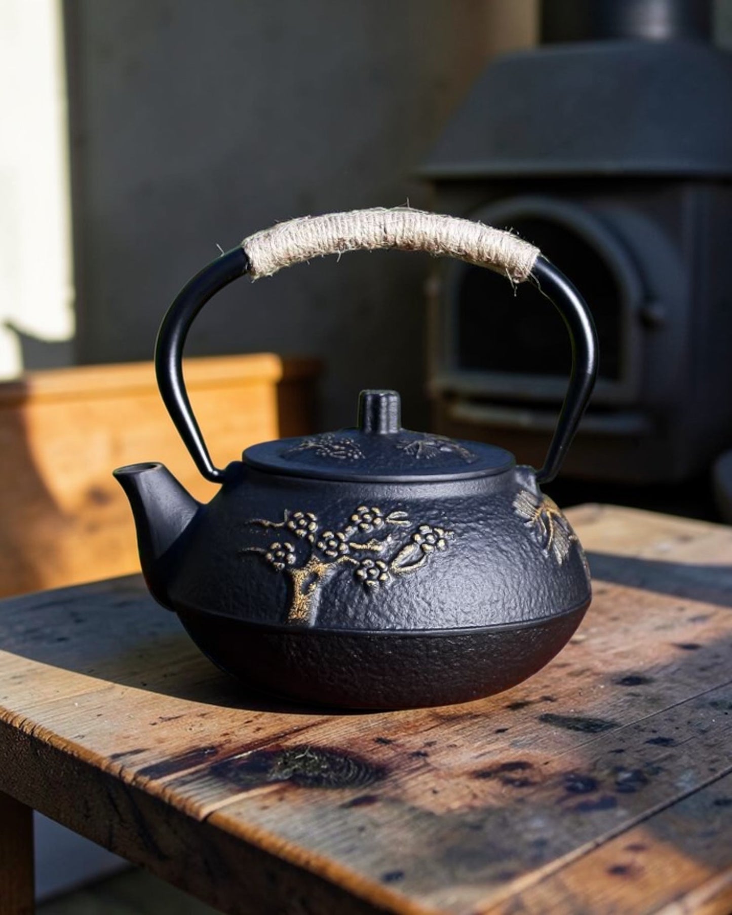 Cast iron teapot A