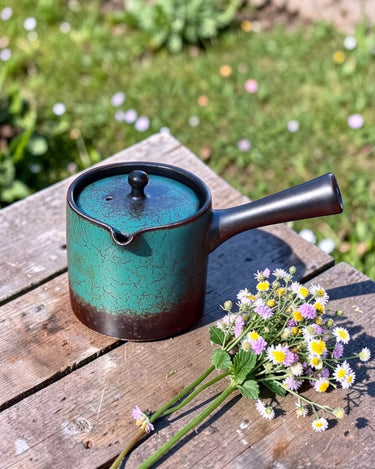 Gongfu Teapot Green Marble B