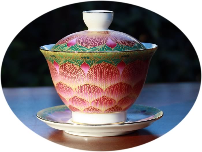 Gaiwan gold lined Falangcai