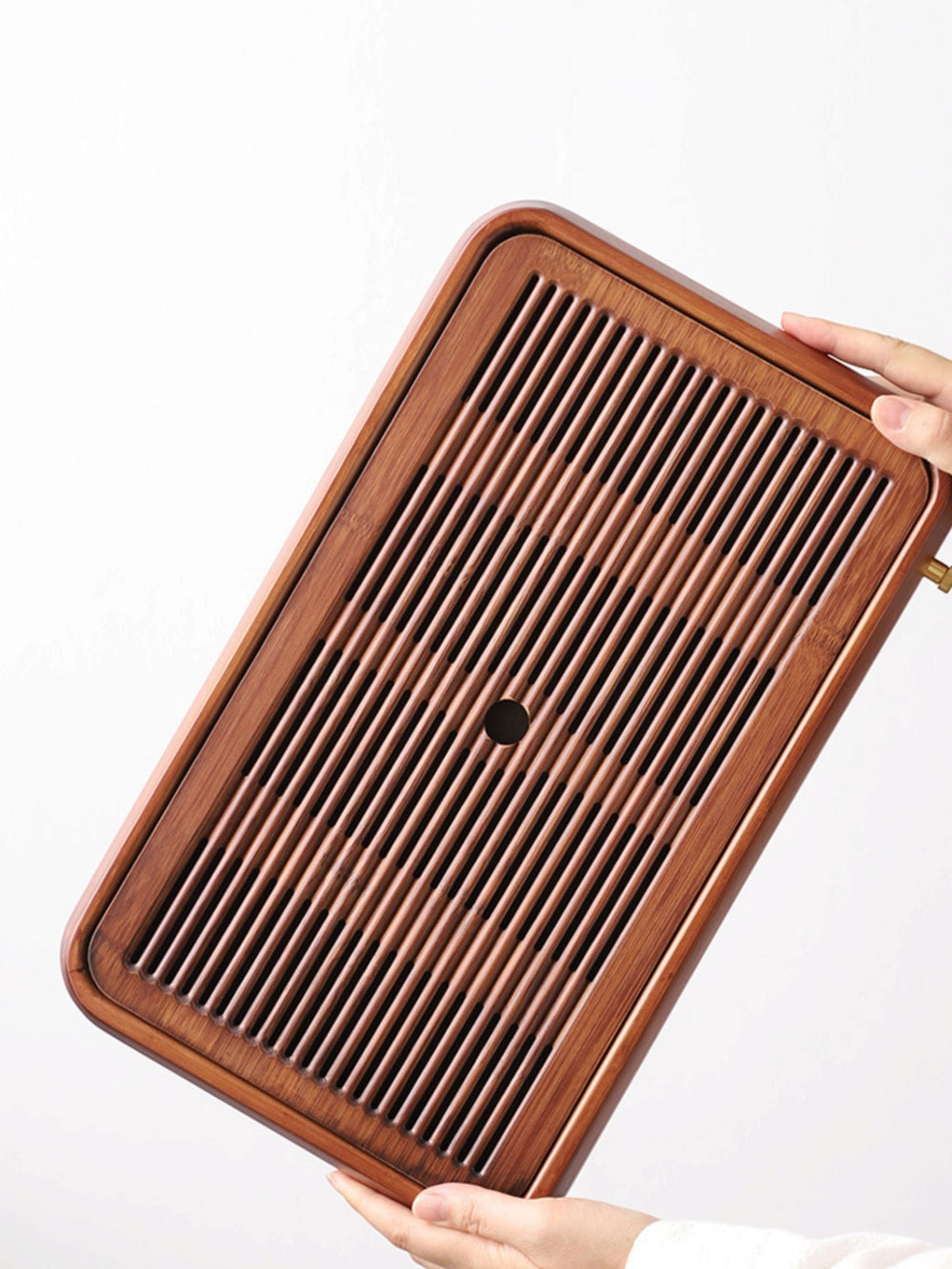 Bamboo Gong-Fu tea tray Slim Walnut