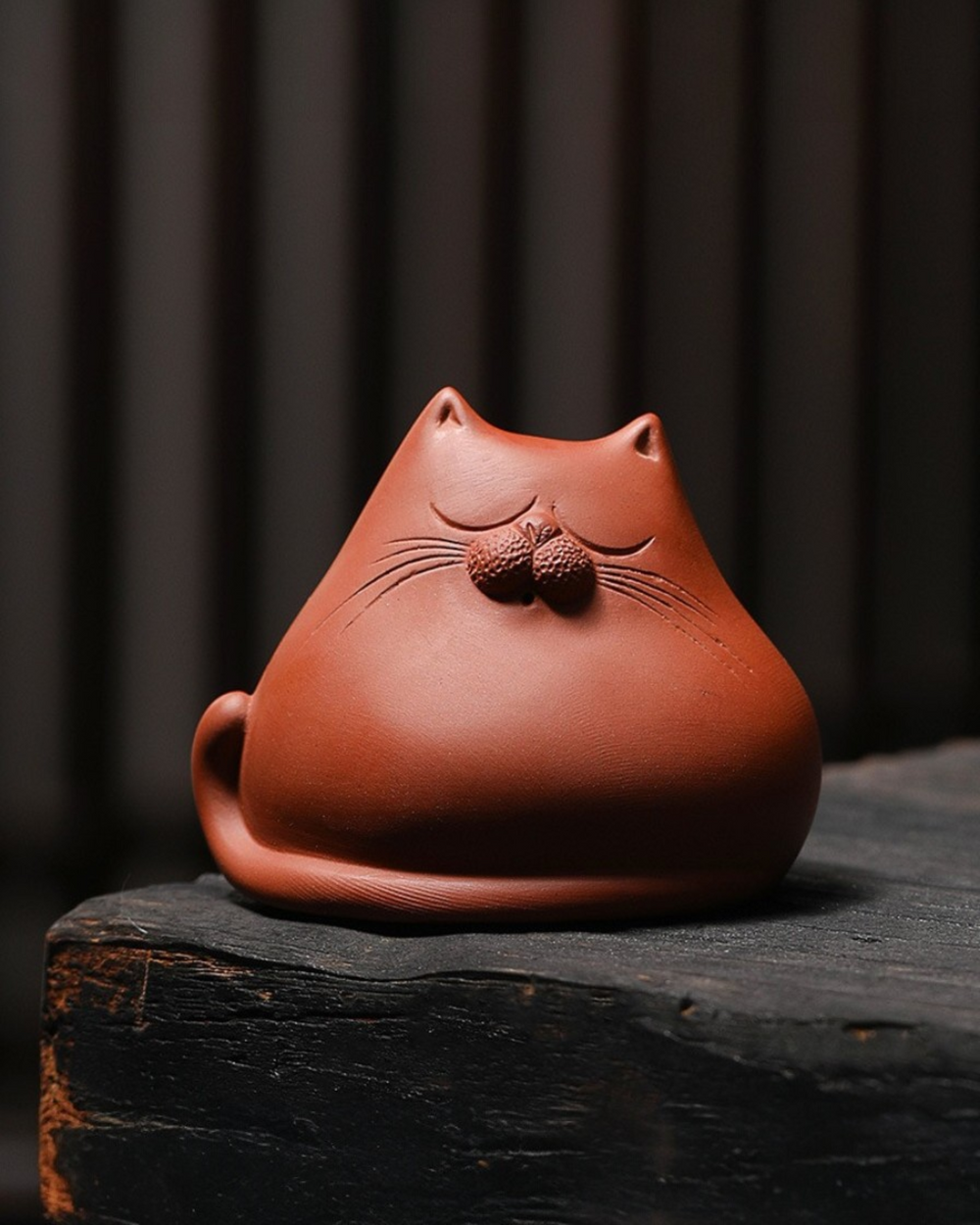Zisha Tea Pet Sleeping Cat