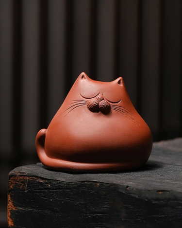Zisha Tea Pet Sleeping Cat