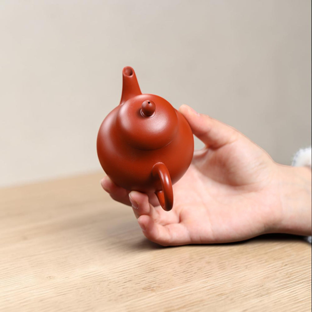 Yixing Zisha Teapot Pearl Red Clay-140ml