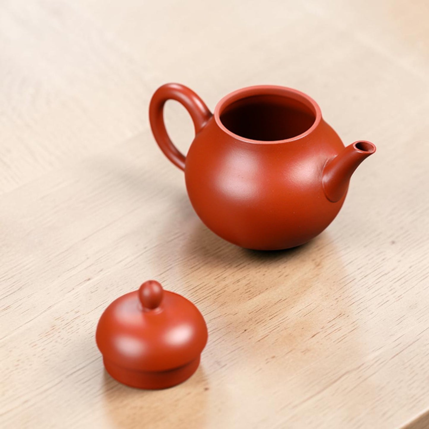 Yixing Zisha Teapot Pearl Red Clay-140ml