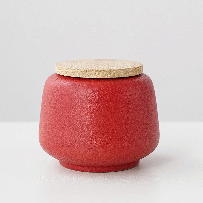 Tea canister with Bamboo Lid – 4 Colours