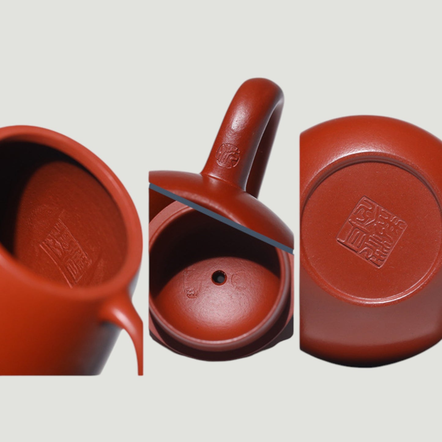 Yixing Zisha Teapot High Dragon Egg Red Clay-190ml