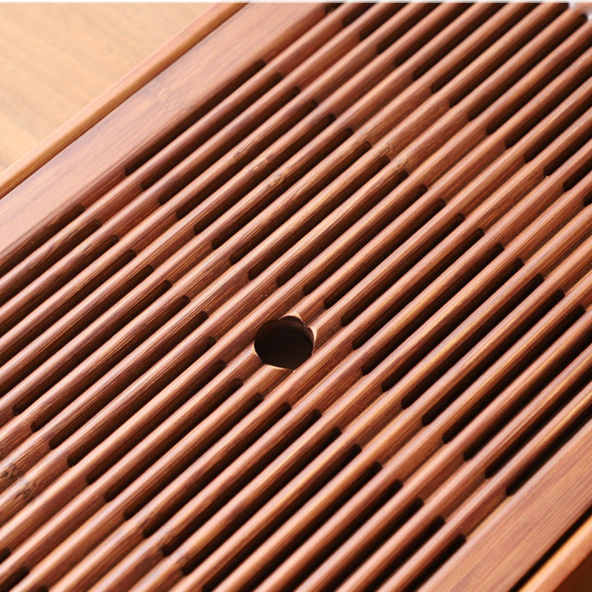 Bamboo Gong-Fu tea tray Slim Walnut