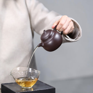 Yixing Zisha Teapot Eggplant (Purple Clay)-190ml