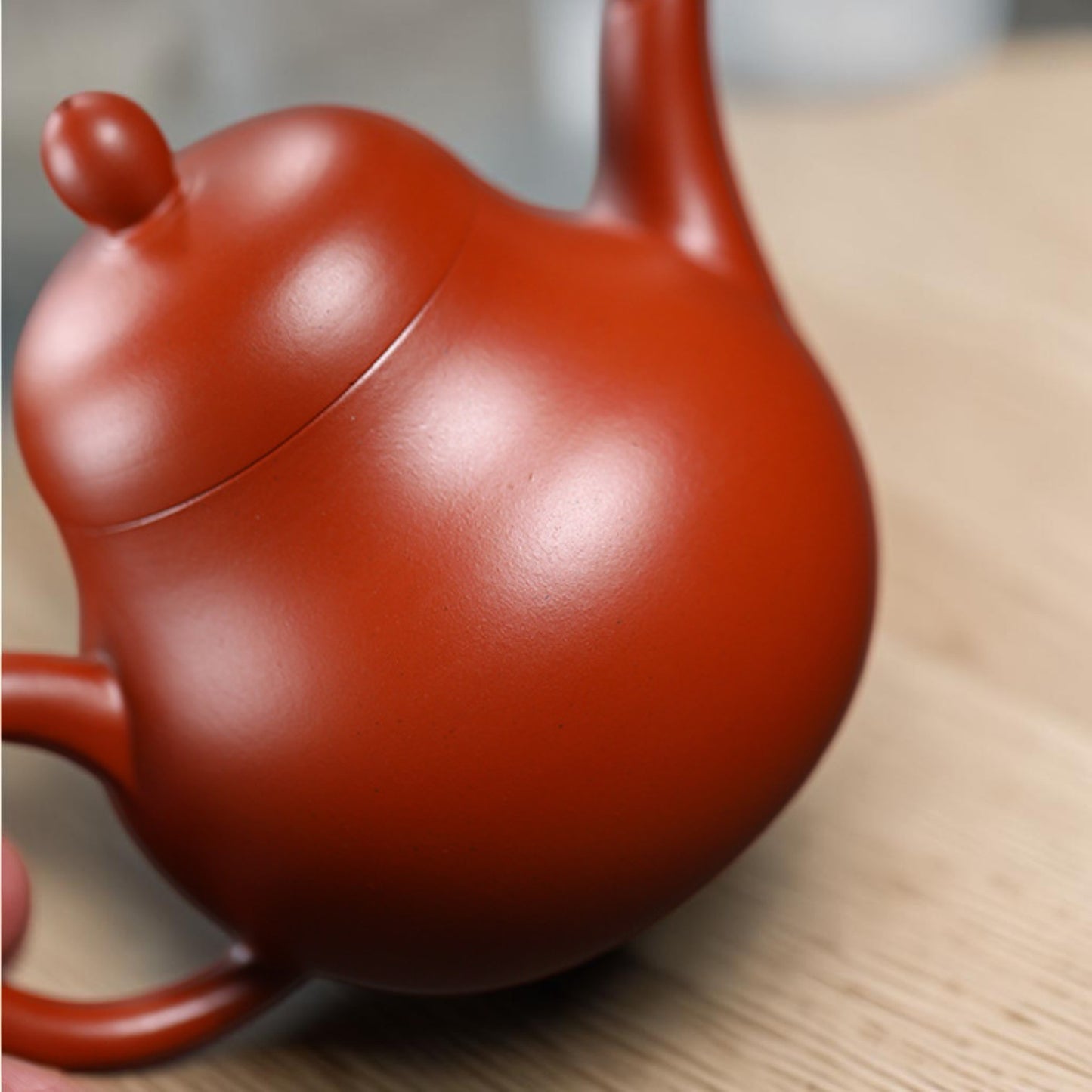 Yixing Zisha Teapot Pearl Red Clay-140ml