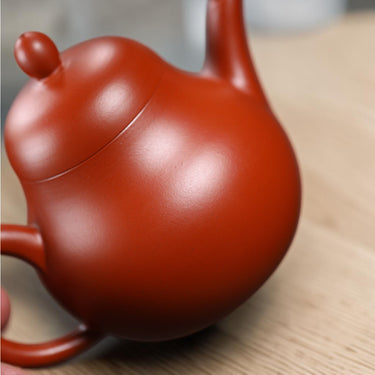Yixing Zisha Teapot Pearl Red Clay-140ml