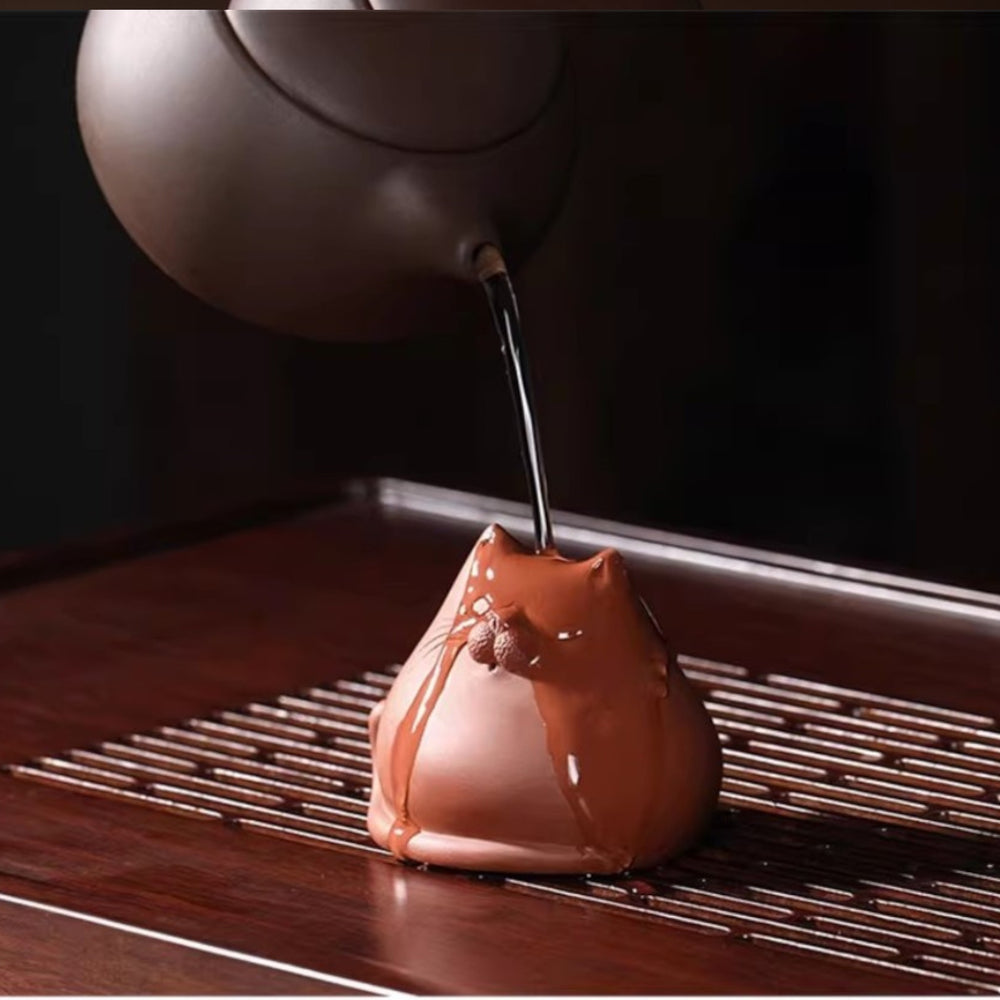 Zisha Tea Pet Sleeping Cat