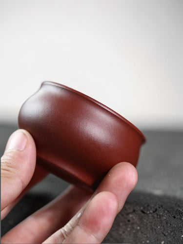 Gong Fu Zi Sha Tea Cup Hong Ni Red Clay