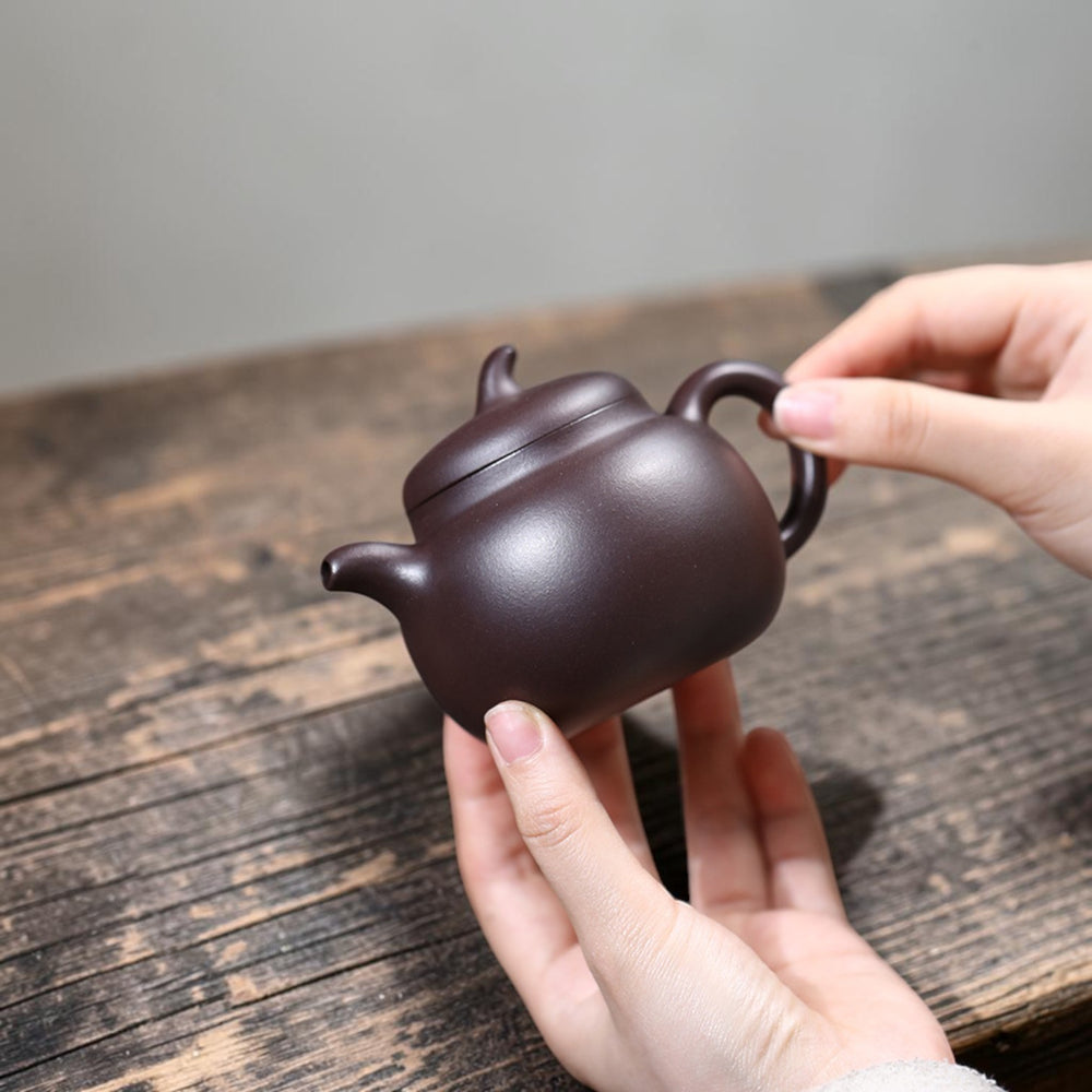 Yixing Zisha Teapot Eggplant (Purple Clay)-190ml