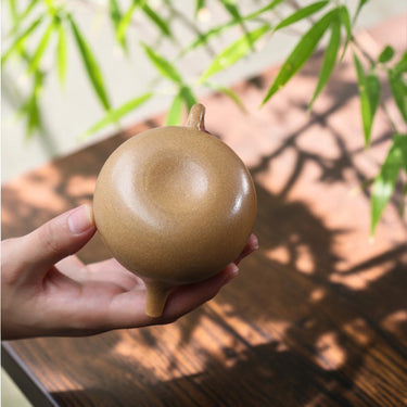 Yixing Zisha Teapot Eggplant (Duan Ni) -190ml