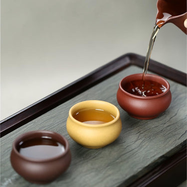 Gong Fu Zi Sha Tea Cup Duan Ni Beige Clay-40ml