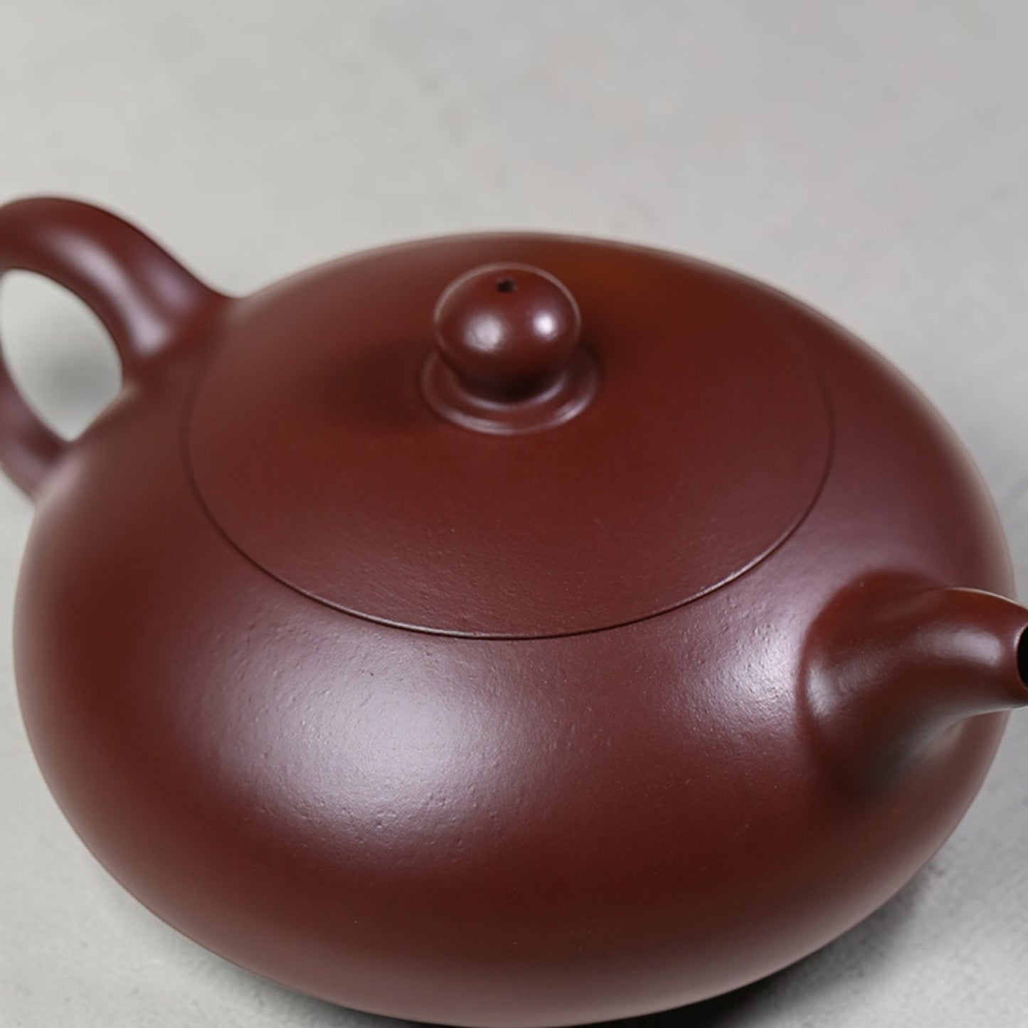 Yixing Zisha Teapot Half Moon (Red Clay)-150ml
