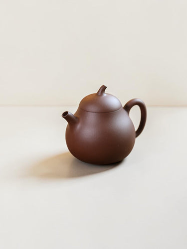 Yixing Zisha Teapot Eggplant (Raw Purple Clay)-110ml Mini