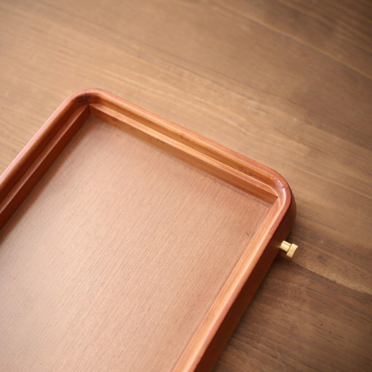 Bamboo Gong-Fu tea tray Slim Walnut