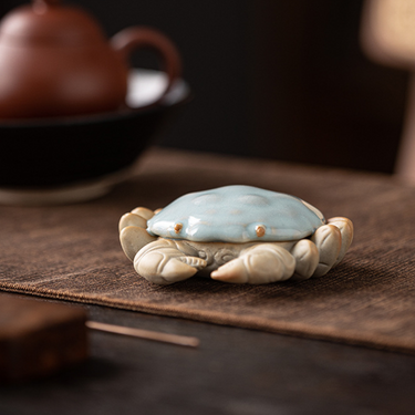 Ru Kiln Crab Tea Pet & Teapot Lid Holder