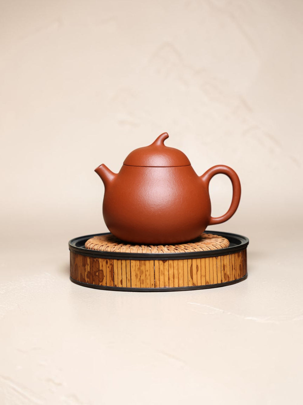 Yixing Zisha Teapot Eggplant (Raw Red Clay)-150ml