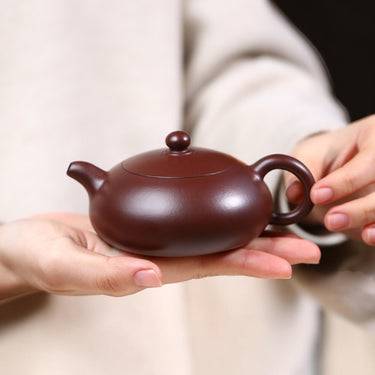 Yixing Zisha Teapot Half Moon (Red Clay)-150ml