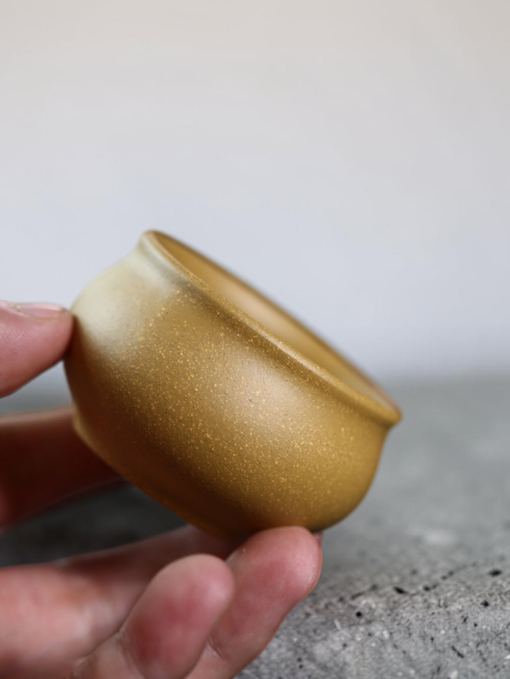 Gong Fu Zi Sha Tea Cup Duan Ni Beige Clay-40ml