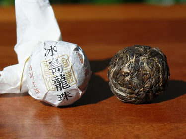 Pu-erh tea raw dragon pearl Bing Dao