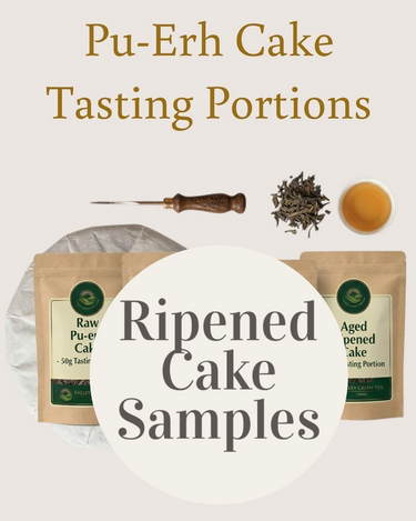 Pu-erh Full Cake Samples -50g Tasting Portions (Ripened)