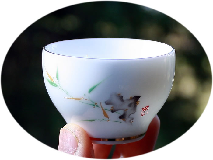 Gong Fu tea cup butter jade small B