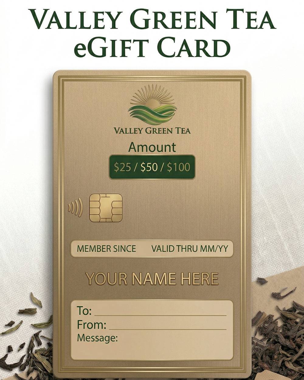 Valley Green Tea e-Gift