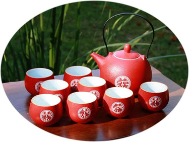 Chinese wedding tea set C