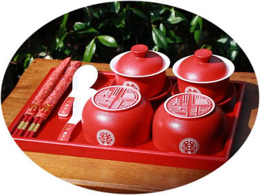 Chinese wedding tea set E
