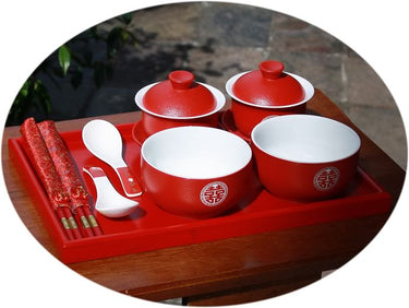 Chinese wedding tea set E