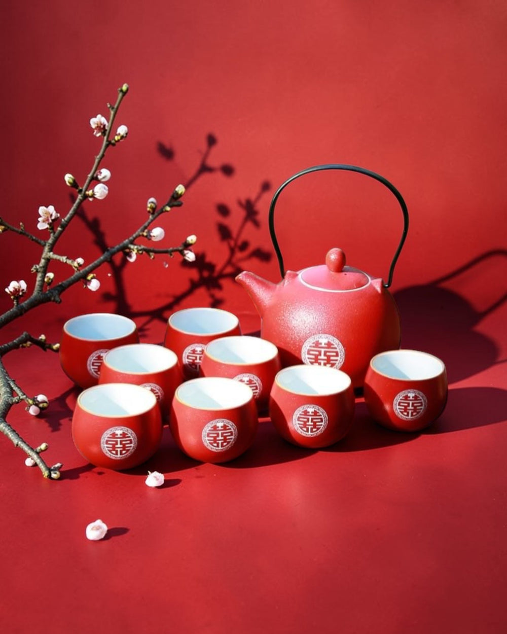 Chinese wedding tea set C