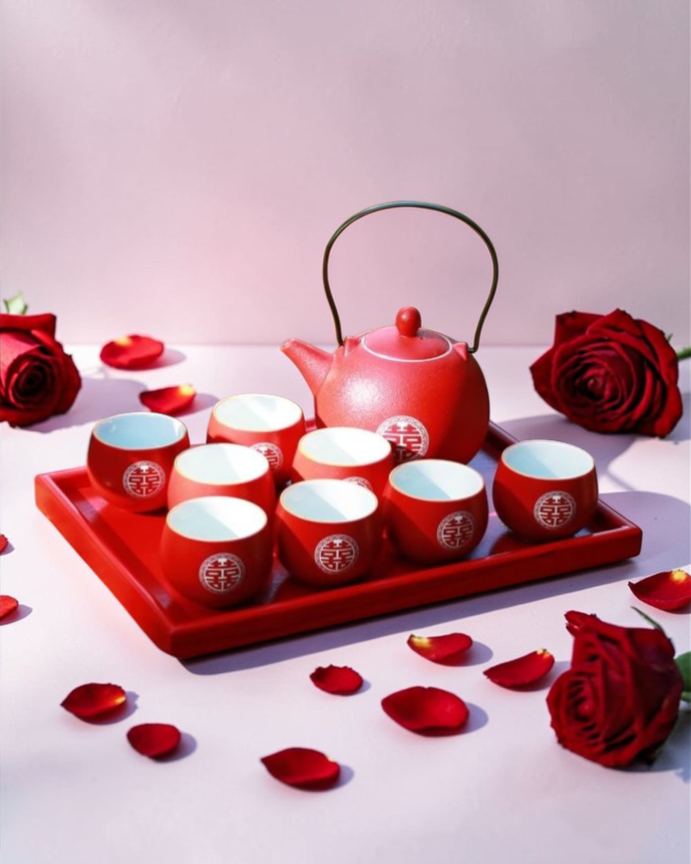 Chinese wedding tea set D