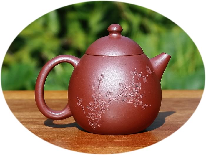 Yixing ZiSha Teapot Red Dragon Egg