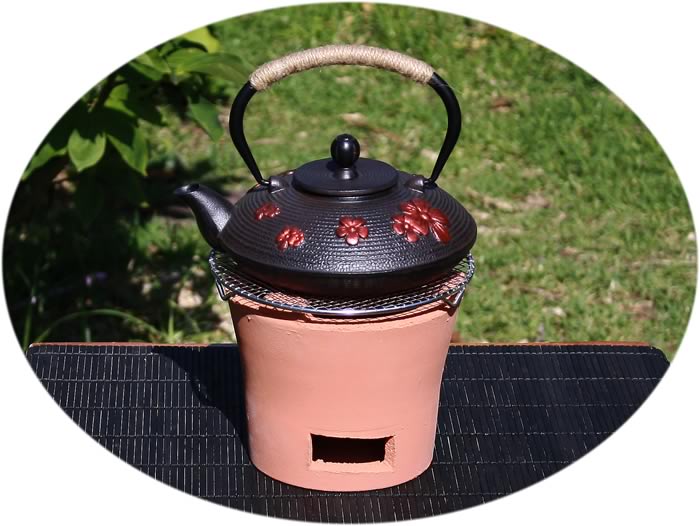 Clay charcoal stove