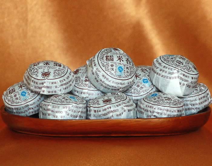 Pu-erh glutinous rice mini Tuocha - Ripened