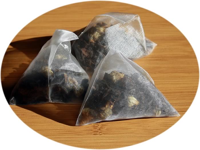 Pu-erh tea bag with Chrysanthemum
