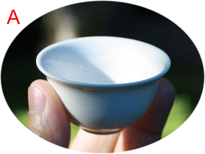 Gong Fu tea cup white ceramic