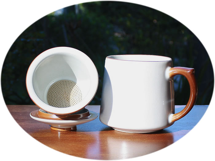 Tea mug infuser premium Ru Kiln