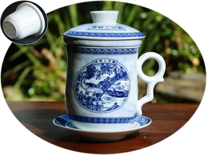 Ceramic tea mug infuser A